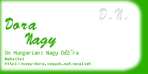 dora nagy business card